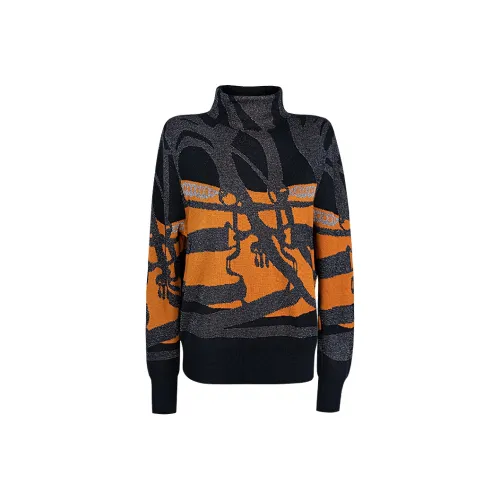 TANGXI Оранжевый Черный Женский Трикотаж