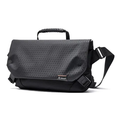 MOYYI Сумка через плечо из ПВХ Обычная Унисекс Черная