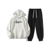 Белый, пепельный (топ + брюки)