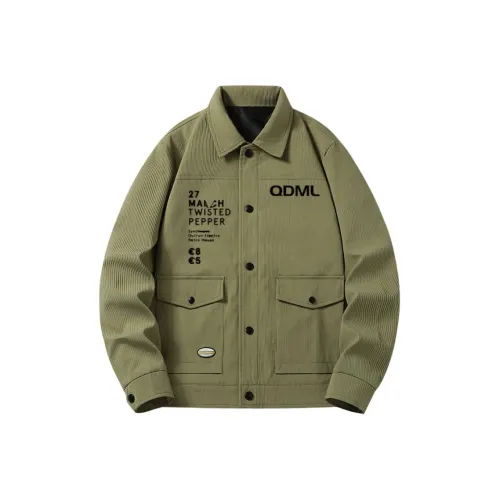 QDML Зеленый Унисекс Пуховики