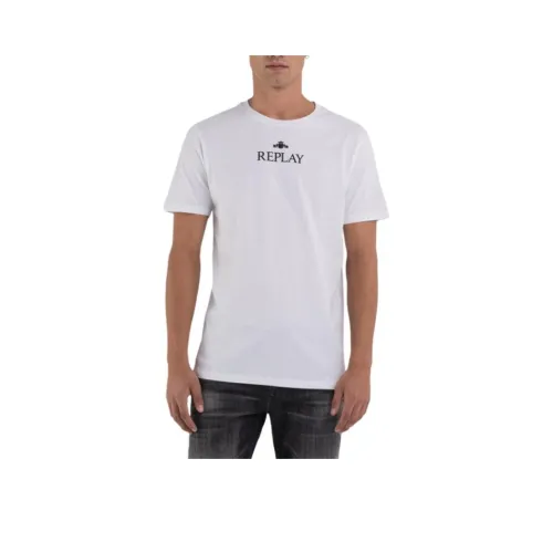 REPLAY Белая Мужская T-Рубашка