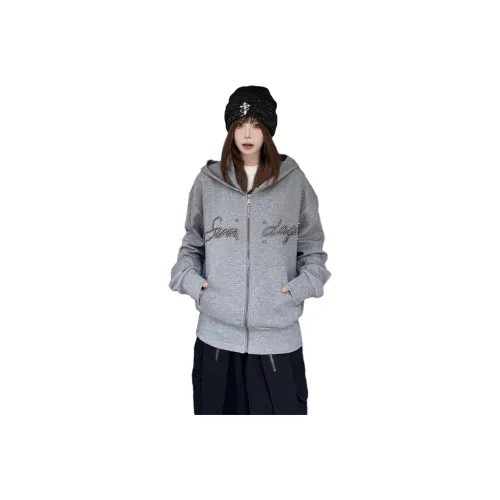 MORii Серый Женский Короткий Пальто