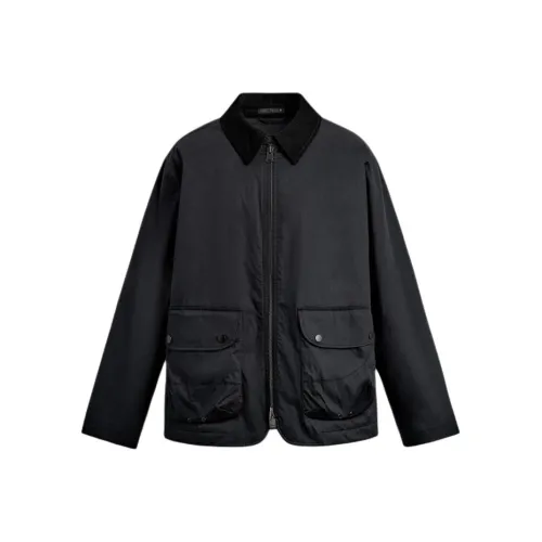 ZARA Темно-серый Мужской Парки