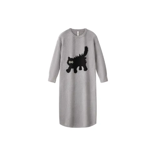 Gongdie Серые Женские Ночные сорочки