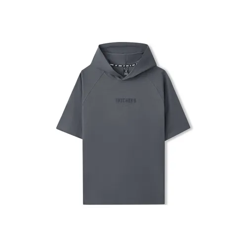 Skechers T-Shirt Унисекс Дымчатый Серый