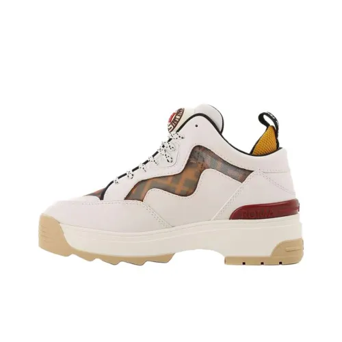 FENDI Низкий топ Спортивная повседневная обувь Женская белая