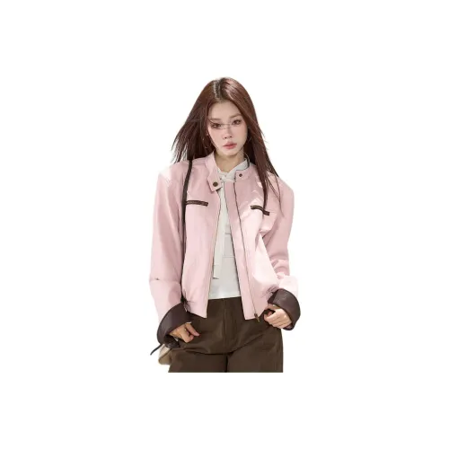 Si Bei'er Розовый Женские Куртки