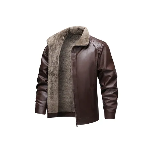 EMINU Мужские кожаные куртки