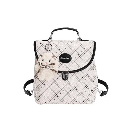 Duoluplo Doron Paul ПУ (полиуретан) Рюкзак Женские Черный Белый