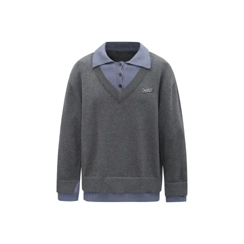 SANTASTIC Серый С подарками Съемный Логотип бренда Унисекс Трикотаж