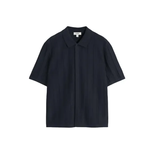 COS Темно-синий синий мужской трикотаж