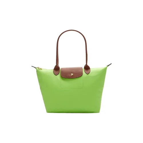 LONGCHAMP Le Pliage Корова Кожа Пельмени Сумка Сумка через плечо Маленькая Женская Зеленая