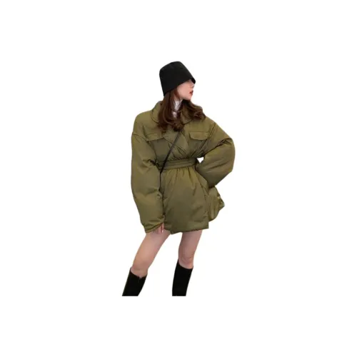 AHRTB Армейский зеленый Женские пуховики