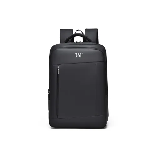 361° Рюкзак из кожи с мембраной мужской черный
