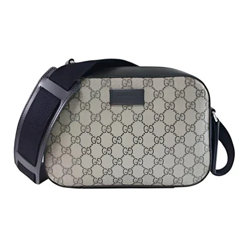 GUCCI GG Supreme Холщовая сумка сумка через плечо унисекс бежевый и черный