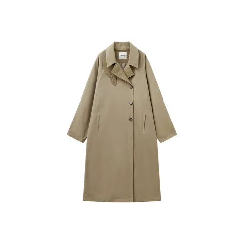 TAGEECHITA Реглан CAMEL Длинный Куртка Женская