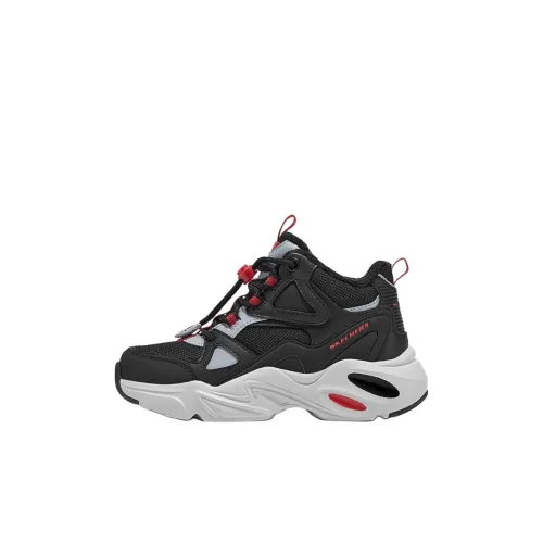 Skechers Kids BOYS Устойчивый к истиранию MID Топ Повседневная обувь Черный Красный Детский