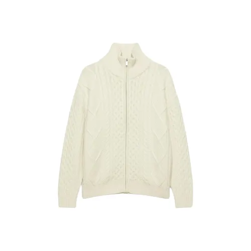 ARITZIA FW25 Heritage Knit Merino Wool Mockneck Zip up Sweater Women's