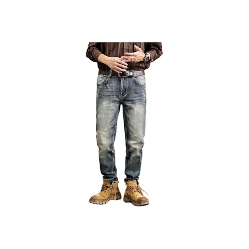 ZENGZHI Джинсы Облегающий крой Прямой крой Унисекс