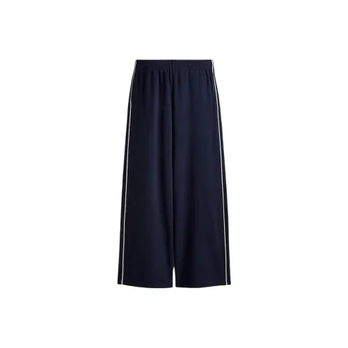 H M Морской Синий Женские Повседневные Штаны