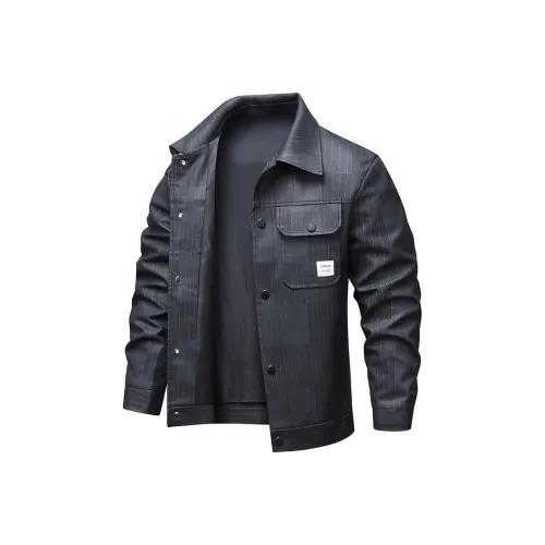 EMINU Мужские кожаные куртки