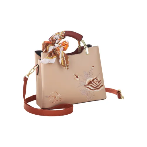 REDOO Кожа Сумка через плечо Стандартная Женская Коричневый Бежевый Хаки