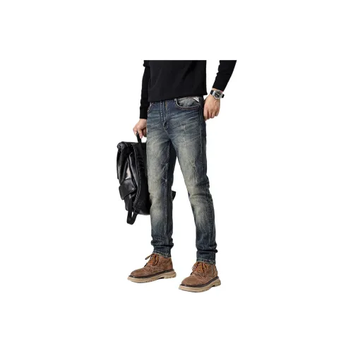 ZENGZHI Джинсы Облегающий крой Прямой крой Унисекс