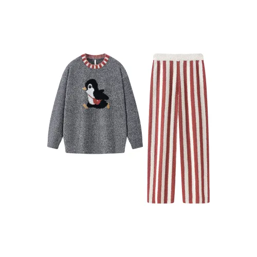 Gongdie Серый Женский Пижамный Комплект