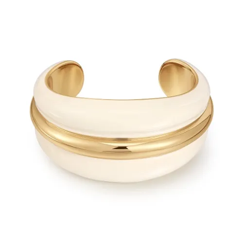 Retro Chic Brass Gold Plated Эмаль Craft Ous Браслет Женские