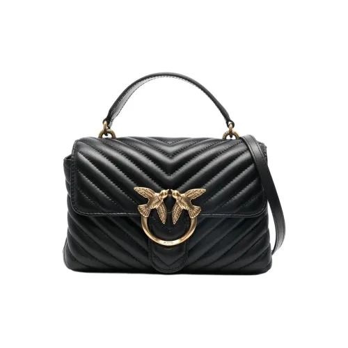 PINKO Love Series Sheepskin One Shoulder Bag Mini Women's Black