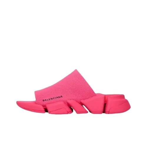 Balenciaga Speed 2,0 Стильные Сандалии Женские Неоновый Розовый