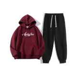 Бордовый топ и штаны