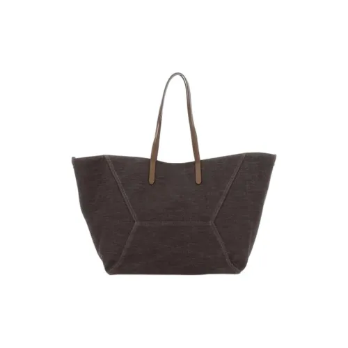 BRUNELLO CUCINELLI Хлопок Тоут Сумка Сумка для покупок Сумка Женская Умбра