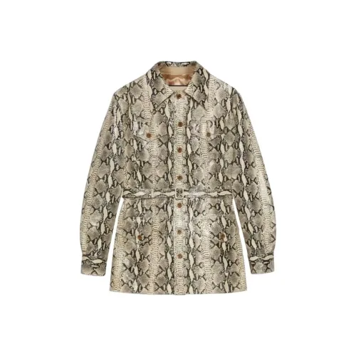 GUCCI Многоцветный Мужской Кожаные куртки