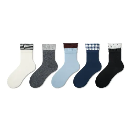 DJUNGLE Цветовой блок Little Joys Женские носки MID до икры