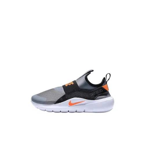 Nike Flex Runner 4 Low Топ Детские Беговые Кроссовки Серебряный