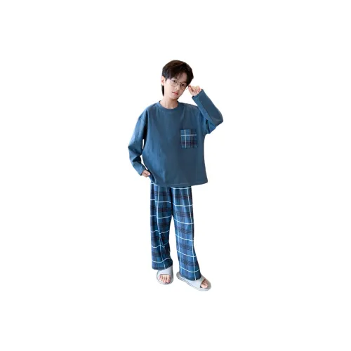 Rindu Комплект домашней одежды Осенний Синий Детский
