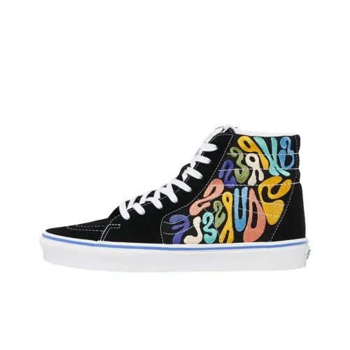 Vans Sk8 Hi Высокие Кроссовки для Скейтбординга Мужские Черные