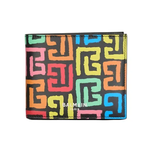 BALMAIN Кошелек из телячьей кожи унисекс разноцветный
