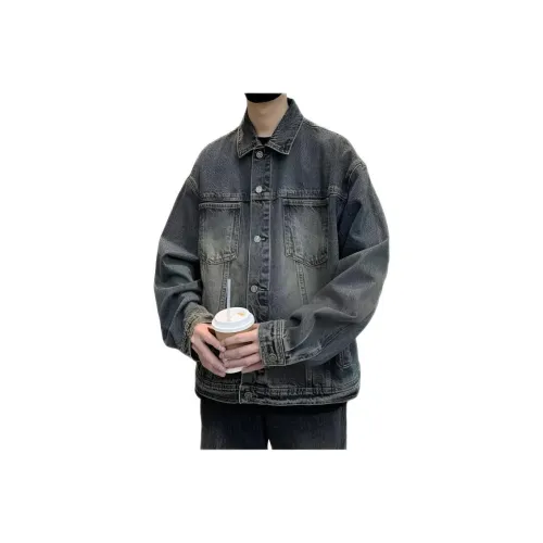 ZHIO Винтажный синий унисекс куртки