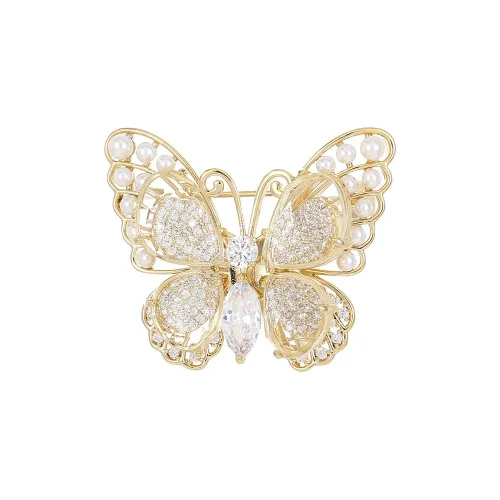 Фиолетовый экологически чистый сплав броши женские