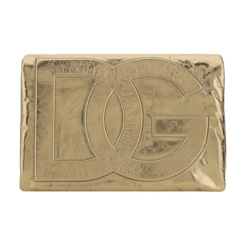 Dolce Gabbana Телячья кожа Сумка через плечо Женская Золотая