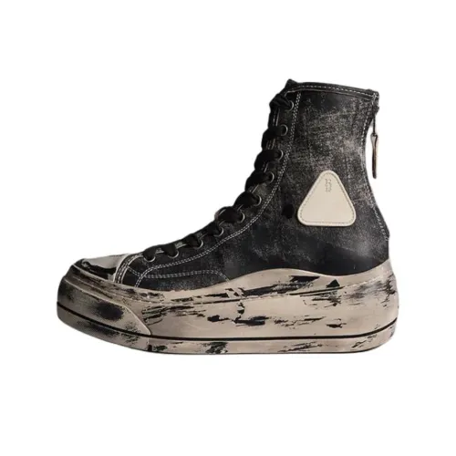 R13 Kurt Высокие Кроссовки для скейтбординга Женские Черные