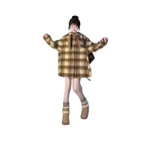 LANGQING Изображение Цвет Двусторонний Бесплатно Wangqing Бренд Наклеенный Женское Пальто