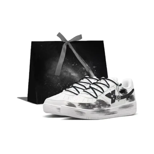 XTEP Air Force One Готический Voyage Легкий Низкий Топ Скейтборд Кроссовки Унисекс Белый