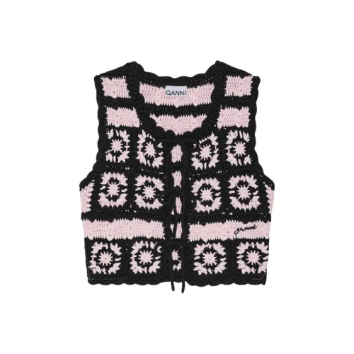 GANNI SS25 Майка Женская Розовая Примула