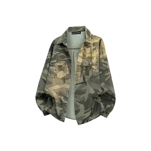 KNOCKSPARK Весна и Осенний Рубашка Унисекс