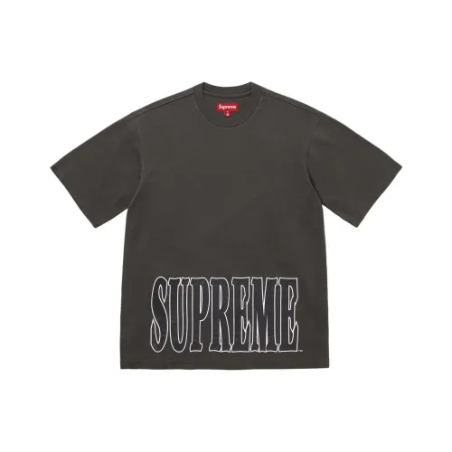 Supreme FW25 WEEK5 Cracked Эластичный S S Топ T Рубашка Унисекс