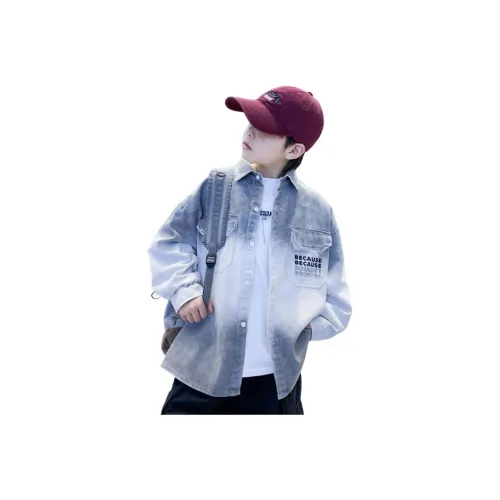 MUMUWU HOUSE Белый Серый Школьный Повседневный Рубашки