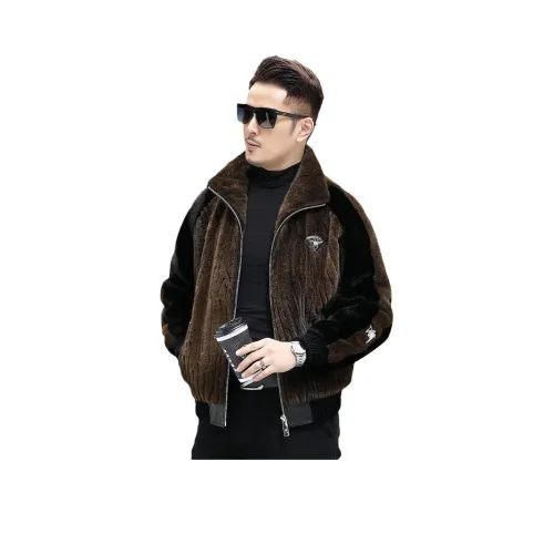 DKRVT Кофейный Упаковка Мужской Товары из меха